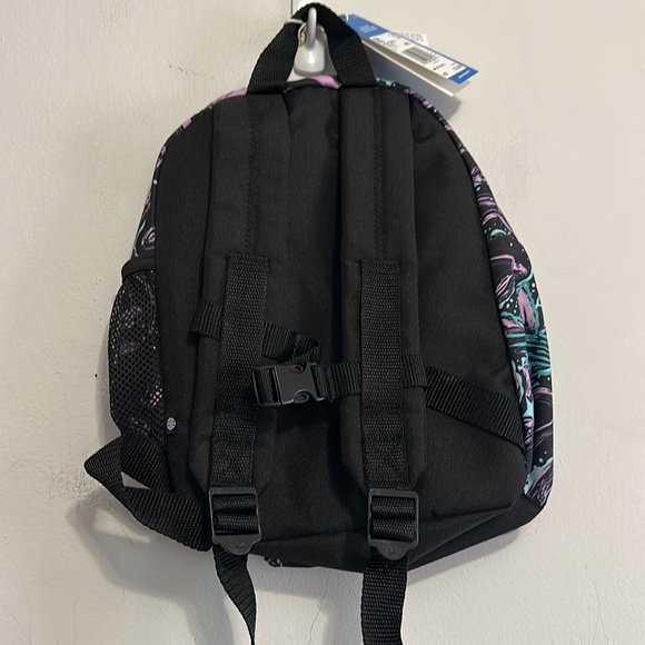 Adidas mini infant backpack swirl black purple blue - Picture 5 of 7